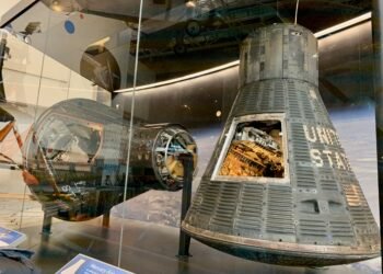 Mercury Friendship 7 capsule at the National Air and Space Museum.