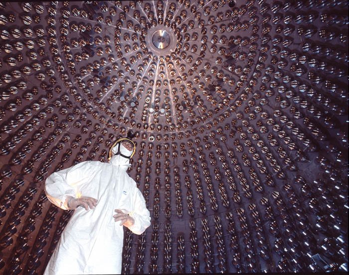 Interior of the Borexino detector at Gran Sasso National Laboratory—one of the underground places where time slows down due to gravity.